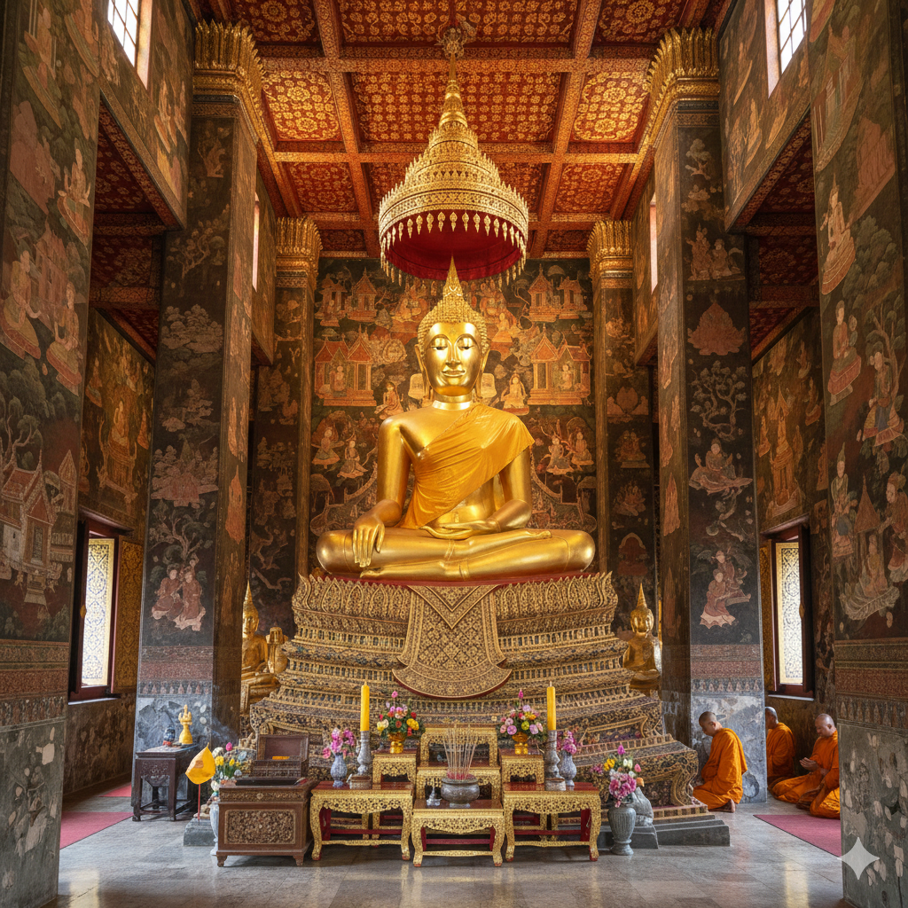 Golden temple in Chiang Mai