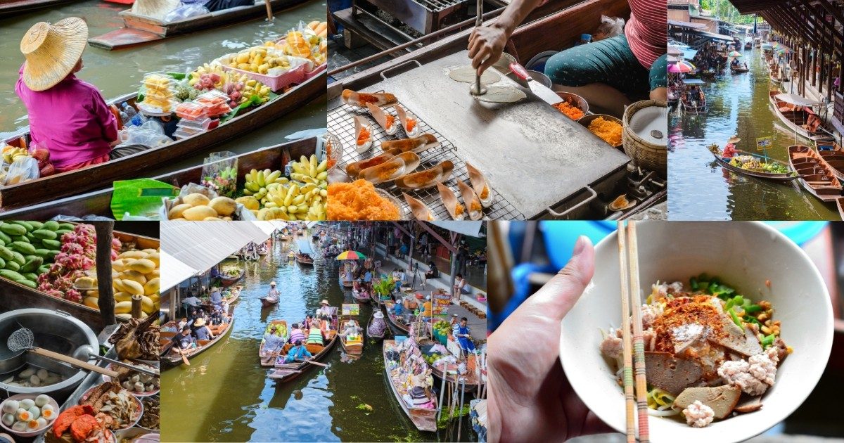 Traditionele Thaise boten op het water